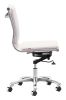 LIDER PLUS ARMLESS OFFICE CHAIR WHT