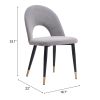 MENLO DINING CHAIR GRY