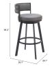 GIMSBY SWIVEL BARSTOOL GRY