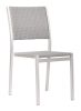 METROPOLITAN ARMLESS DINING CHAIR GRY