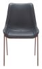 Magnus Dining Chair (Set of 2) Black & Walnut