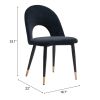 MENLO DINING CHAIR BLK