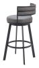 GIMSBY SWIVEL BARSTOOL GRY