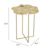 LOTUS SIDE TABLE GLD