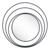 LUNA ROUND MIRROR BLK