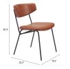 CHARON DINING CHAIR BRN