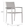 METROPOLITAN DINING ARMCHAIR GRY