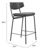 CHARON COUNTER STOOL BLK