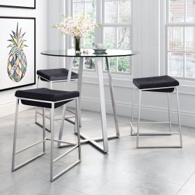 LIDS COUNTER STOOL BLK