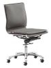 LIDER PLUS ARMLESS OFFICE CHAIR GRY