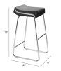 WEDGE BARSTOOL BLK