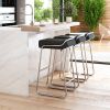 WEDGE BARSTOOL BLK