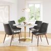 Magnus Dining Chair (Set of 2) Black & Walnut