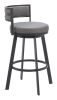 GIMSBY SWIVEL BARSTOOL GRY