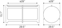 BARMAS COFFEE TABLE SIL