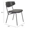 CHARON DINING CHAIR BLK