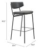 CHARON BARSTOOL BLK