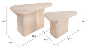 NAVIDIC COFFEE TABLE SET NAT