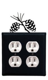 Pinecone - Double Outlet Cover