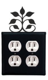 Leaf Fan - Double Outlet Cover