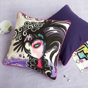 [Magician] Cotton Decorative Pillow Cushion / Floor Cushion (19.7 by 19.7 inches)