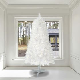 4ft White Artificial Christmas Tree Prelit With Stand ,100 Warm White Led Lights