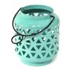 Stratton Home D√©cor Teal Blue Metal Candle Holder