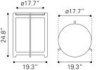 BARMAS SIDE TABLE SIL