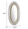 JUJU OVAL MIRROR BLK