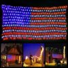 American Flag Lights Super Bright LEDs; Waterproof LED US Flags Light for 4th of July Decorations; Memorial Day; Independence Day; Garden; Yard; Holid