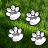 1pc GANGES SA Solar Garden String Lights; 4 Cat And Dog Footprint Lights; Solar Lawn Lights; Solar Landscape Fence String Lights; Outdoor Garden Decor