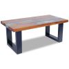 Coffee Table Teak Resin 39.4"x19.7"