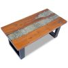 Coffee Table Teak Resin 39.4"x19.7"