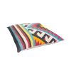 24 x 24 Square Cotton Accent Throw Pillow, Geometric Aztec Tribal Pattern, Multicolor