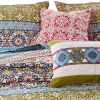 Kaw 5 Piece Soft Cotton Queen Quilt Set, Mandala, Multicolor