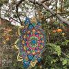 1pc 3D Hanging Wind Spinner Outdoor Decor For Garden Wind Chimes Metal Yard Spinners 3D Stainless Steel Spinner Gifts Mandala 3D Spinner With 360¬∞ Ro