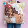 [Candy Girl] Cotton Decorative Pillow Cushion / Floor Cushion (19.7 by 19.7 inches)