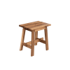 Acacia Wood Stool Rectangle Top Chairs Best Ideas End Tables For Sofas Sub-stool for Living Room Bedside Strong Weight Capacity Upto 250 LBS, Natural