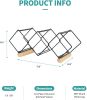 Mecor Countertop Wine Rack, 5 Bottle Tabletop Wine Holder Storage Stand with Stylish Design, Perfect for Home Decor, Bar, Wine Cellar, Basement, Cabin