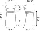 CHARON BARSTOOL BLK