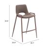 DESI COUNTER STOOL BRN