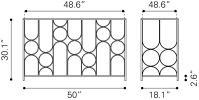 CONVALE CONSOLE TABLE BRZ