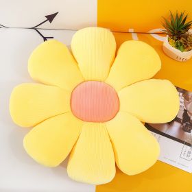 Bed and Breakfast Cushion Small Daisy Petal Cushion (Option: Yellow-40cm)