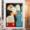 Handmade Oil Painting Canvas Wall Art Decoration Pablo Picasso Style Girl for Home Living Room hallway bedroom luxurious decorative painting