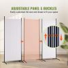 VEVOR Room Divider, 6.1 ft Room Dividers and Folding Privacy Screens (3-panel), Fabric Partition Room Dividers for Office, Bedroom, Dining Room, Study